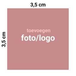 Taart Logo Vierkant 3,5 cm