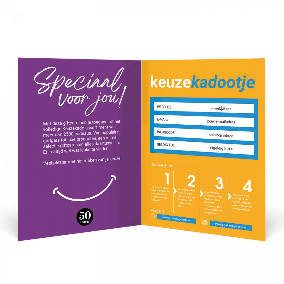 Keuzekado Giftcard 50 euro